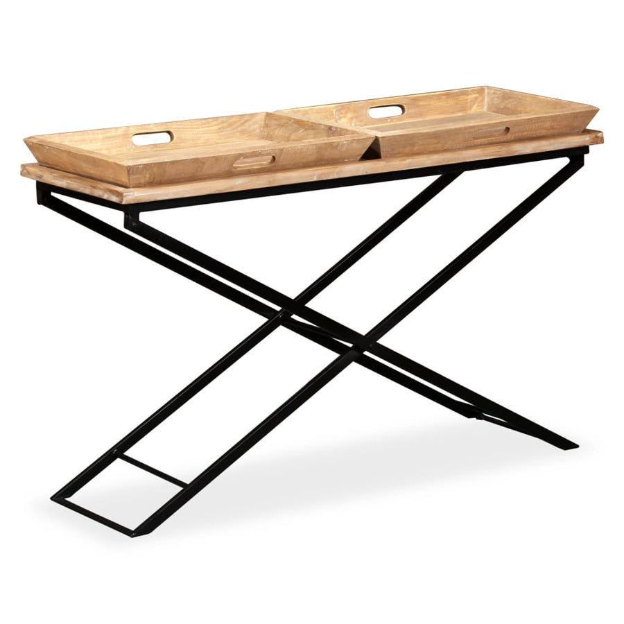 Wandtafel Massief Mangohout 130 x 40 x 80 cm