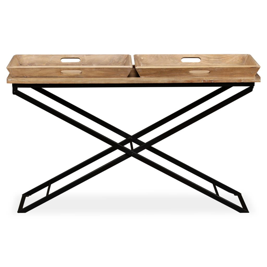 Wandtafel Massief Mangohout 130 x 40 x 80 cm