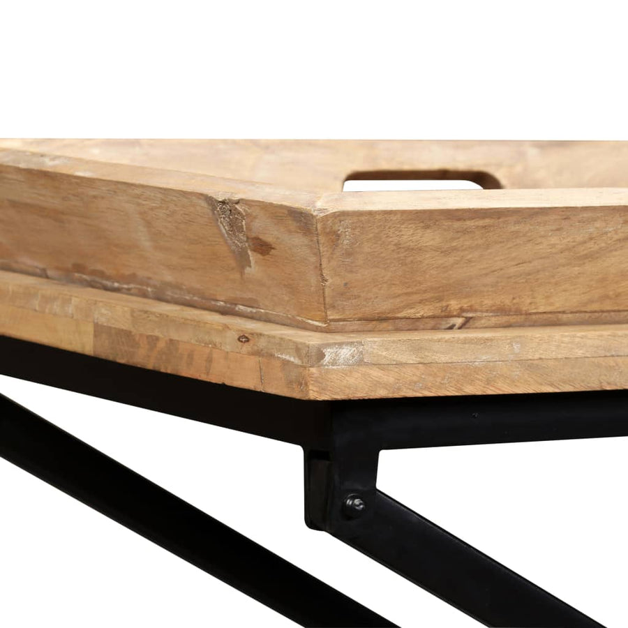 Wandtafel Massief Mangohout 130 x 40 x 80 cm