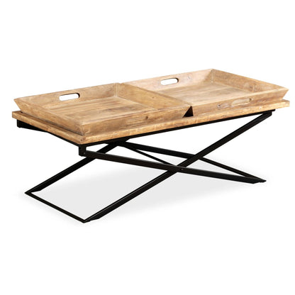 Salontafel 110X55X42 Cm Massief Mangohout