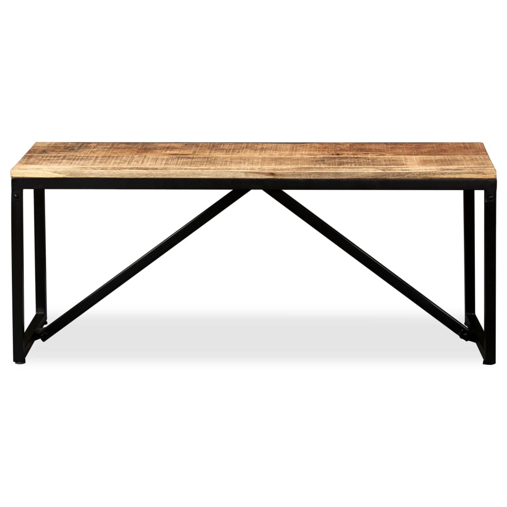 Bankje Massief Mangohout 110 x 35 x 45 cm Bruin