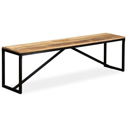 Bankje Massief Mangohout 160 x 35 x 45 cm Bruin