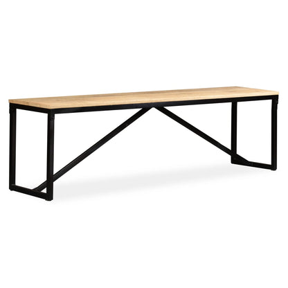 Bankje Massief Mangohout 160 x 35 x 45 cm Bruin