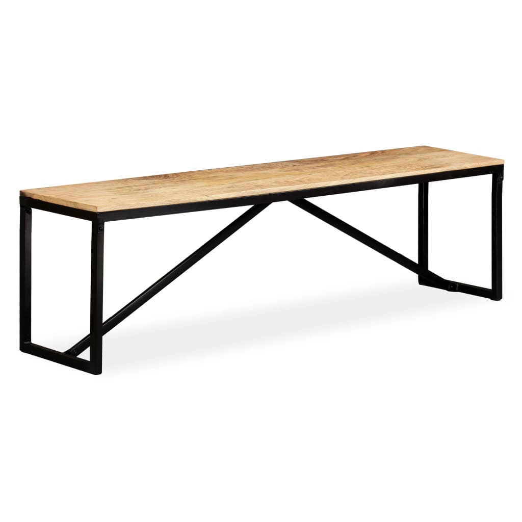 Bankje Massief Mangohout 160 x 35 x 45 cm Bruin