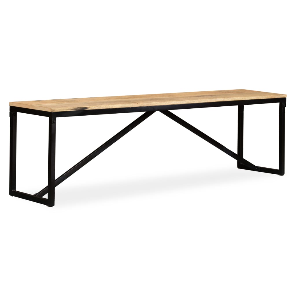 Bankje Massief Mangohout 160 x 35 x 45 cm Bruin