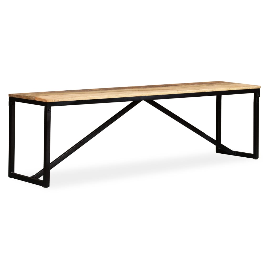 Bankje Massief Mangohout 160 x 35 x 45 cm Bruin