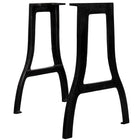 Eettafelpoten 2 stuks A-frame gietijzer 60x72 cm zwart