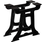 Tafelpoten 2 st Y-frame gietijzer zwart 45x43 cm
