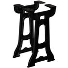 Bankpoten 2 st gietijzer Y-frame 25x41 cm zwart
