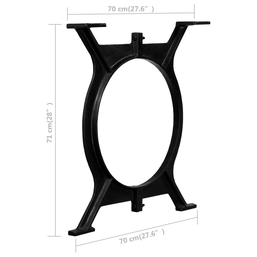 Poten Gietijzer Eettafel