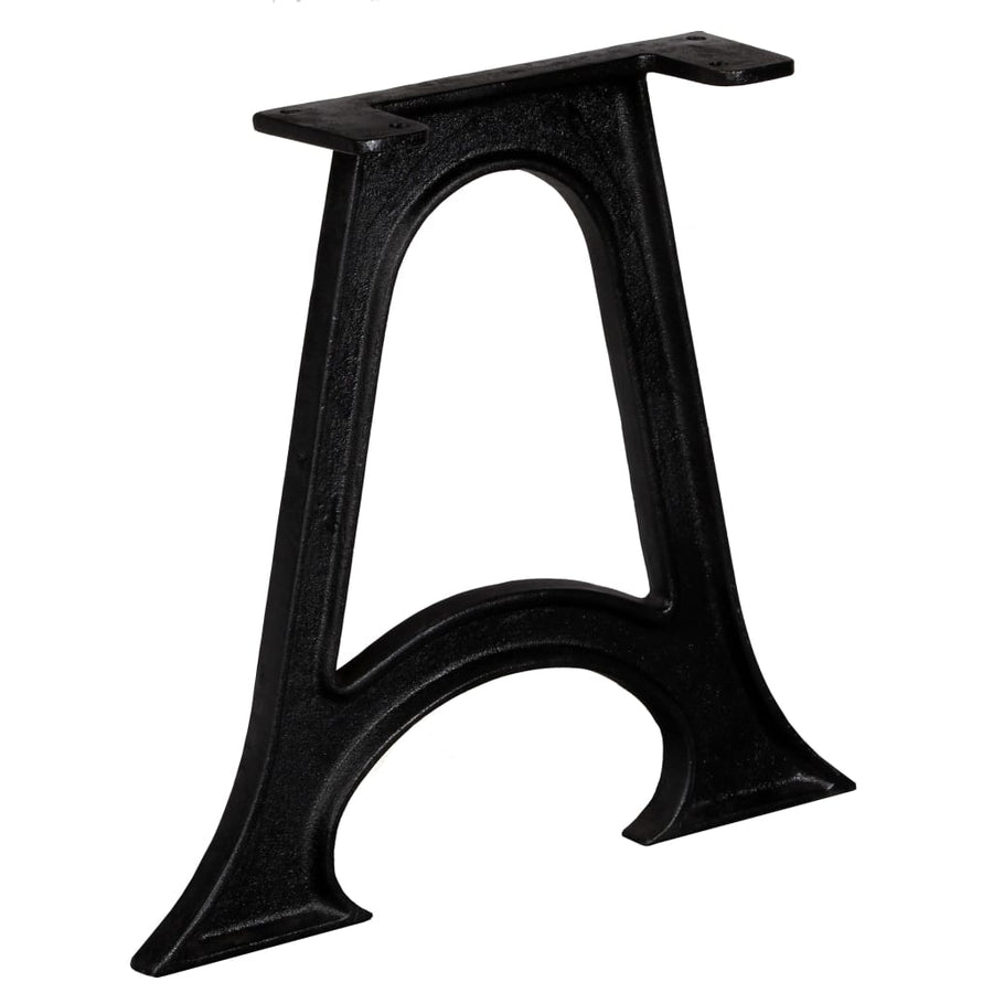 Poten Met Gewelfde Onderkant A-Frame Gietijzer Salontafel A-frame gebogen onderkant