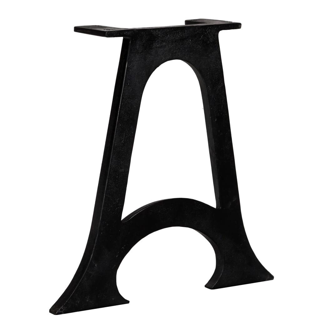 Poten Met Gewelfde Onderkant A-Frame Gietijzer Salontafel A-frame gebogen onderkant