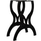 Eettafelpoten 2 stuks X-frame gietijzer zwart 69x71 cm