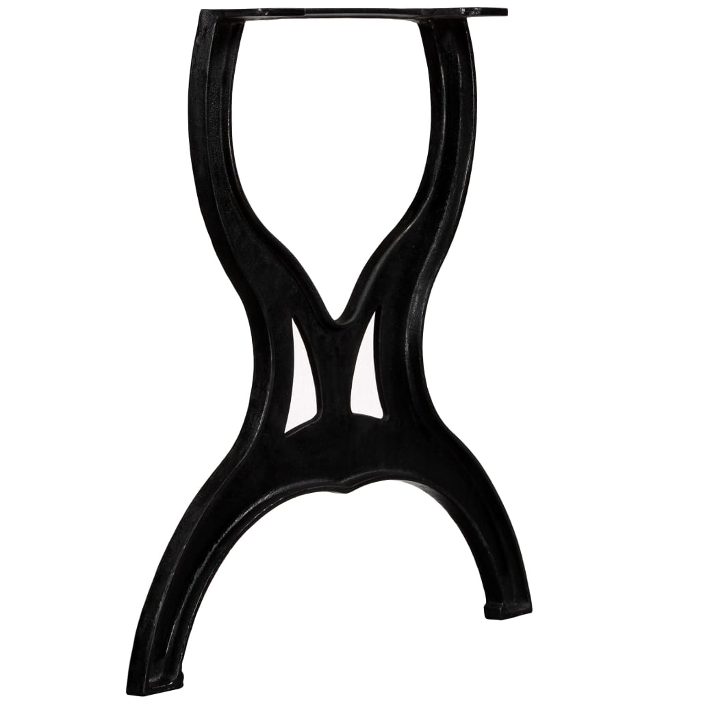 Eettafelpoten 2 st X-frame gietijzer
