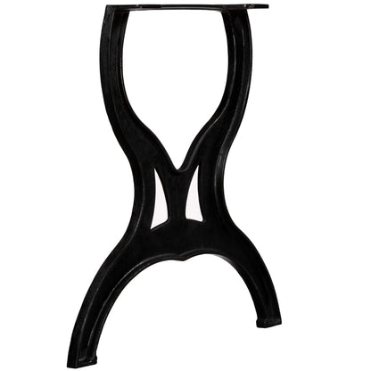 Eettafelpoten 2 st X-frame gietijzer
