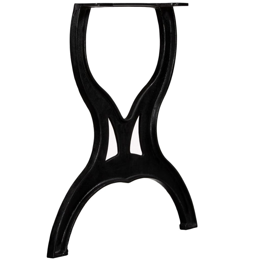 Eettafelpoten 2 st X-frame gietijzer