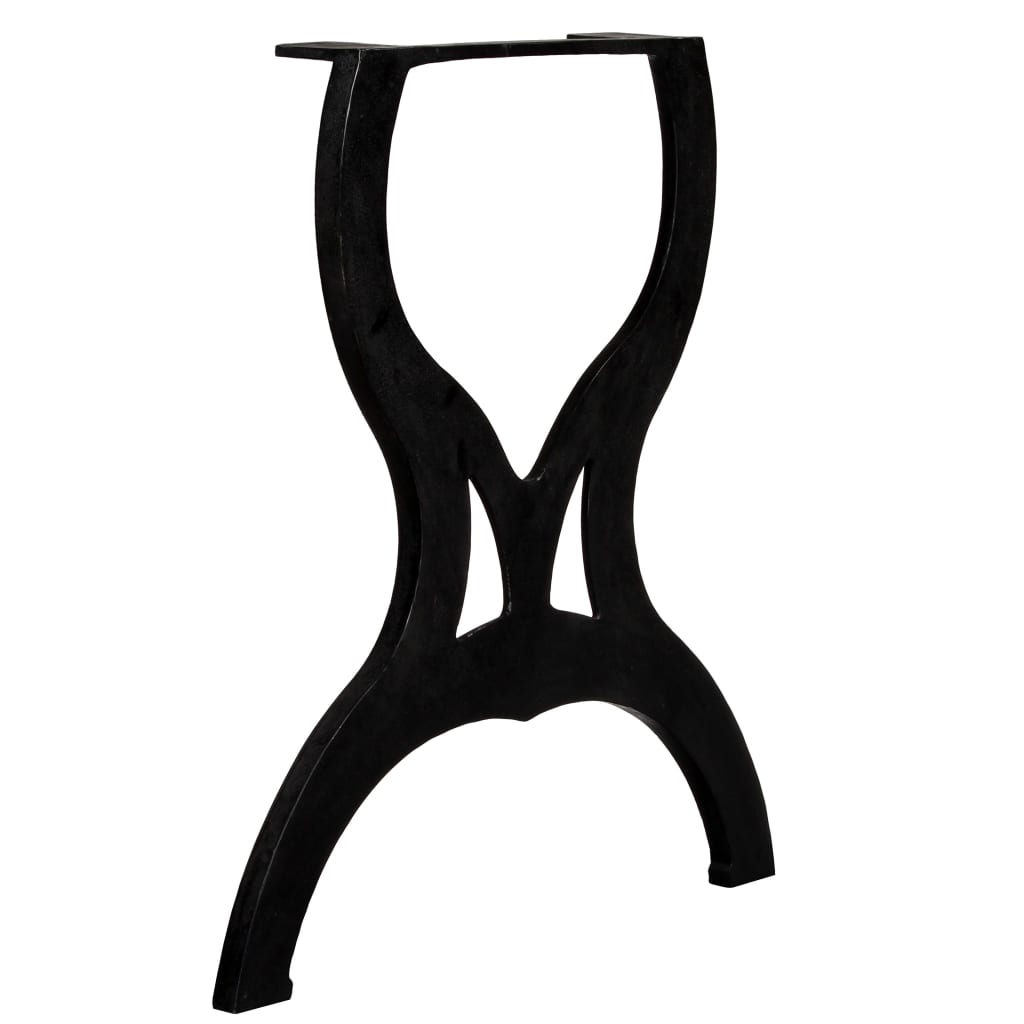 Eettafelpoten 2 st X-frame gietijzer
