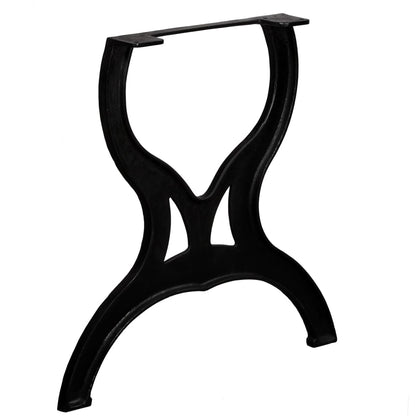 Eettafelpoten 2 st X-frame gietijzer