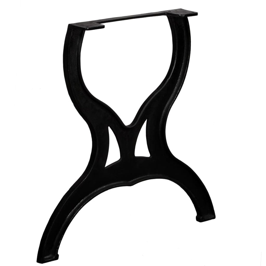Eettafelpoten 2 st X-frame gietijzer