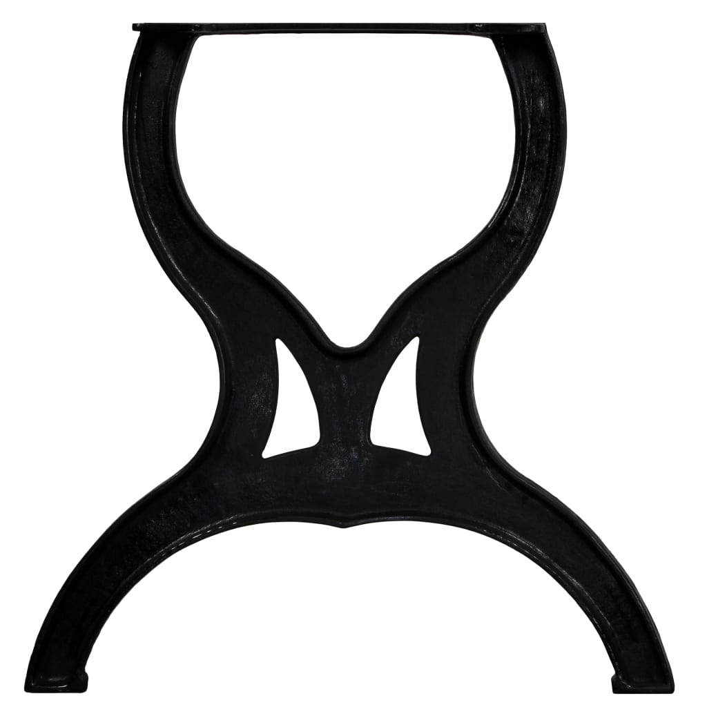 Eettafelpoten 2 st X-frame gietijzer