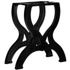 Tafelpoten 2 st X-frame 45x42 cm gietijzer zwart