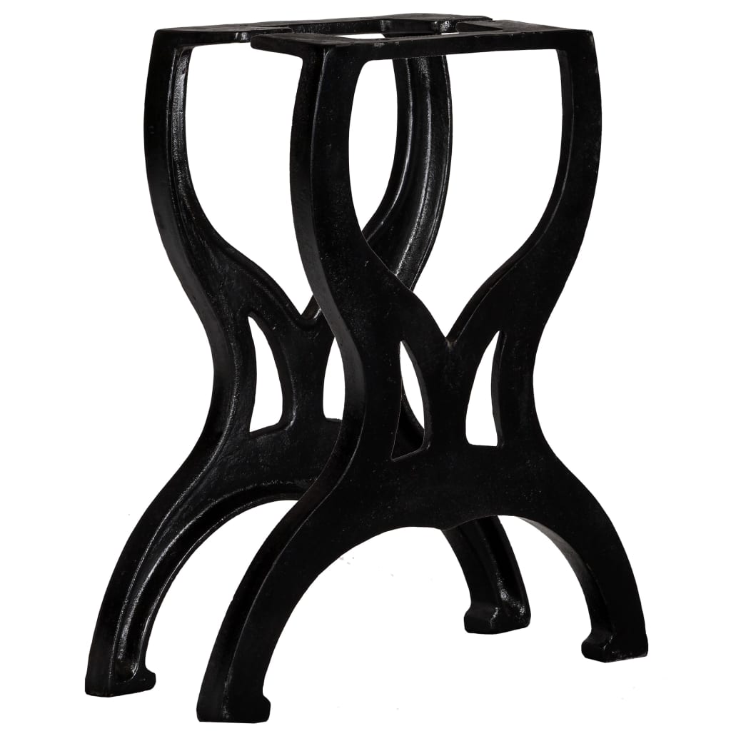 Bankpoten 2 st X-frame gietijzer