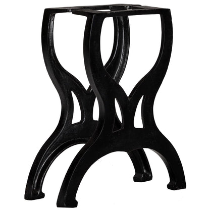 Bankpoten 2 st X-frame gietijzer