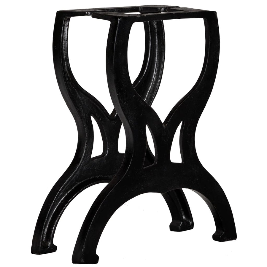 Bankpoten 2 st X-frame gietijzer