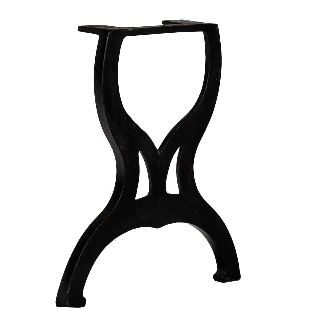 Bankpoten 2 st X-frame gietijzer