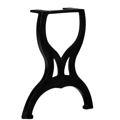 Bankpoten 2 st X-frame gietijzer