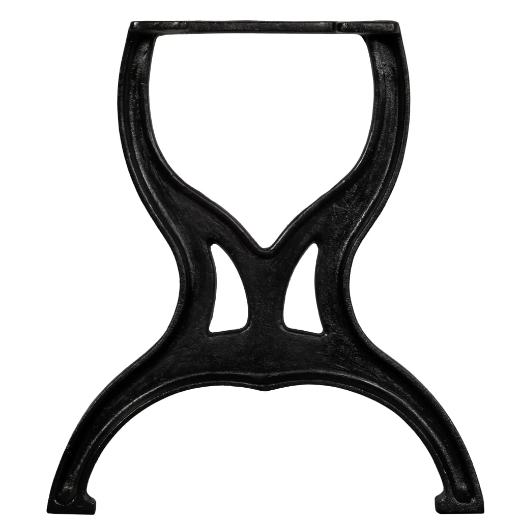 Bankpoten 2 st X-frame gietijzer