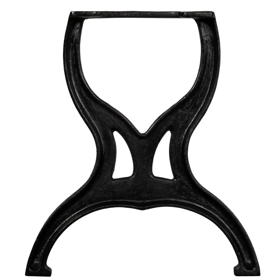 Bankpoten 2 st X-frame gietijzer
