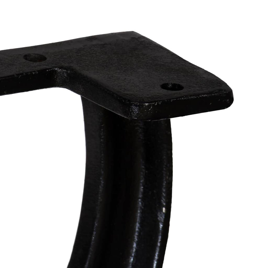 Bankpoten 2 st X-frame gietijzer