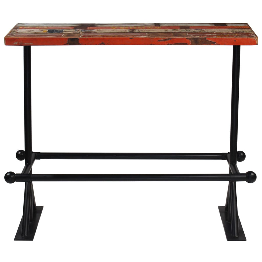 -Delige Barset Massief Gerecycled Hout Meerkleurig 5