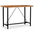 Bartafel 150x70x107 cm massief acaciahout staal