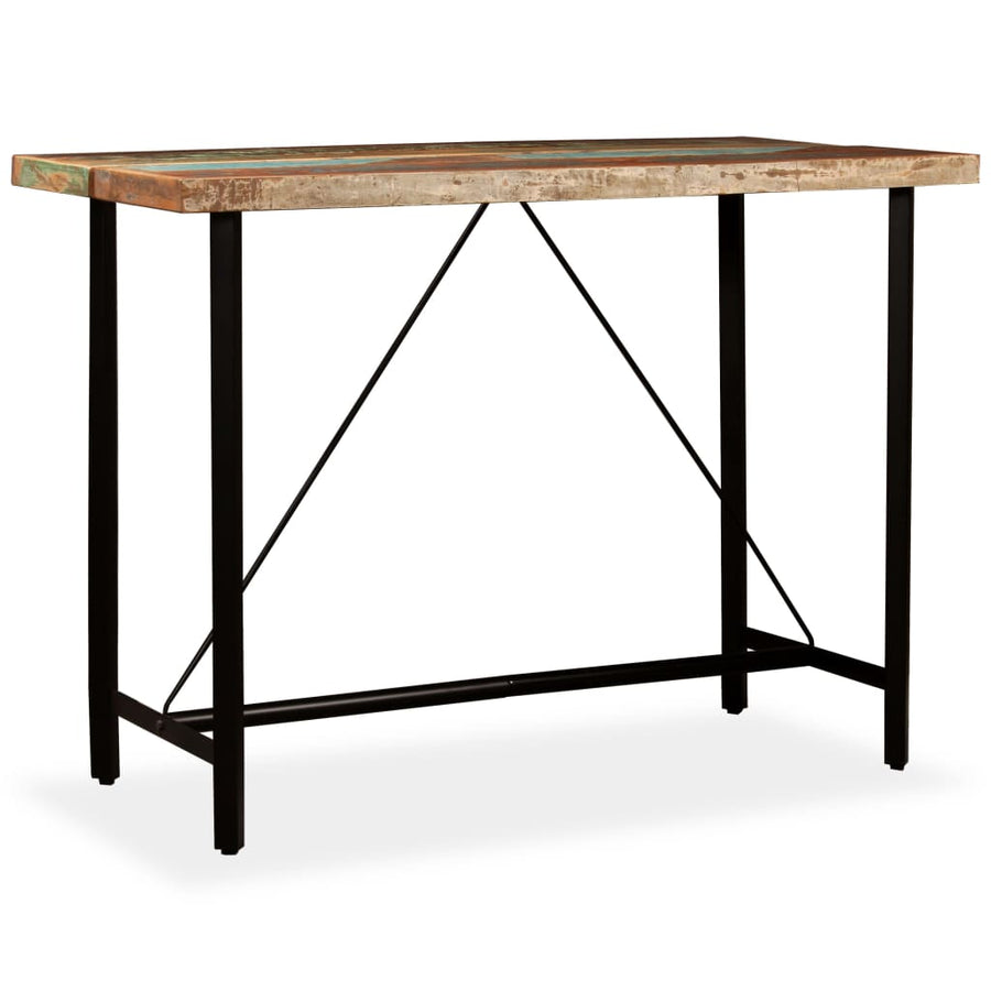Bartafel Massief Gerecycled Hout 150 x 70 x 107 cm