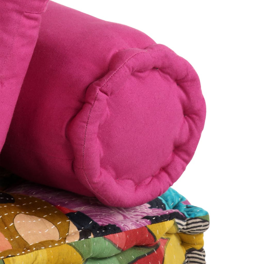 Poef Tweezits Modulair Stof Patchwork 1 Tweezitsbank