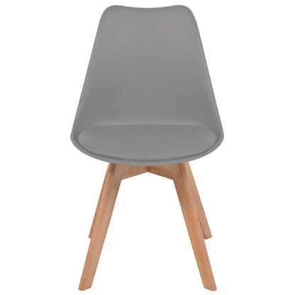 Eetkamerstoelen 6 St Kunststof Grijs