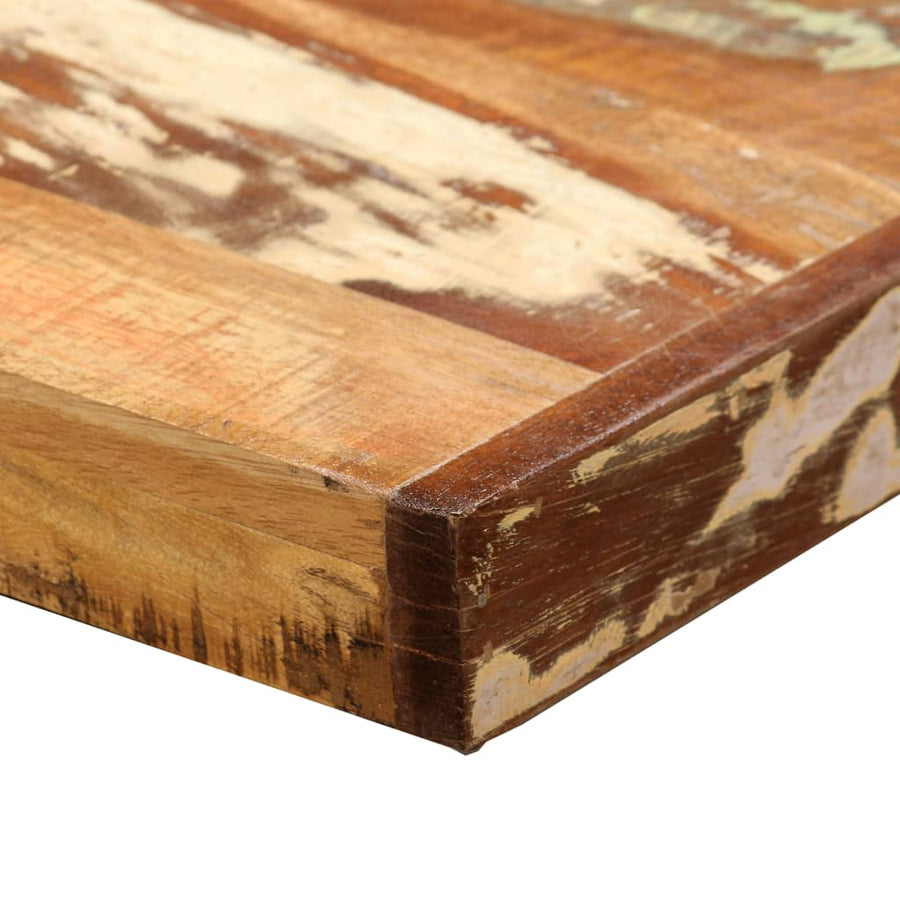 Eettafel 80 Cm Massief Gerecycled Hout Multikleur