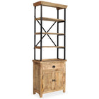 Dressoir massief mangohout 65x30x180 cm