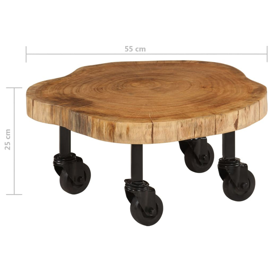 Salontafel 60X55X25 Cm Massief Acaciahout