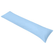 Zijslaapkussen 40x145 cm blauw microvezel