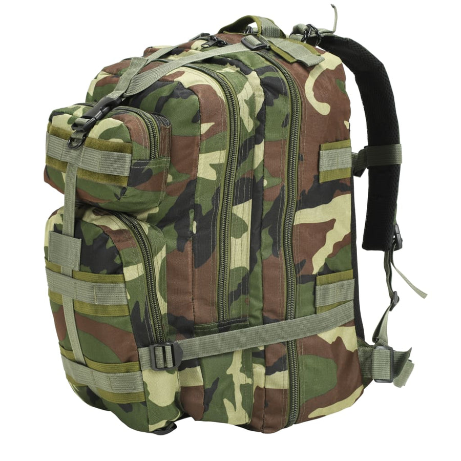 Rugzak legerstijl 50 L camouflage Camouflage