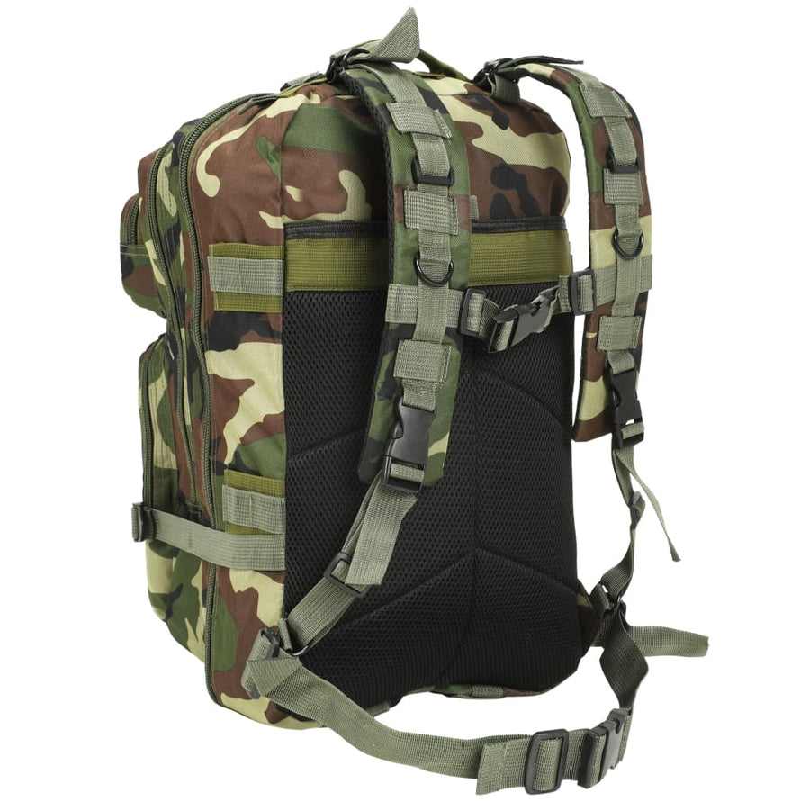 Rugzak legerstijl 50 L camouflage Camouflage