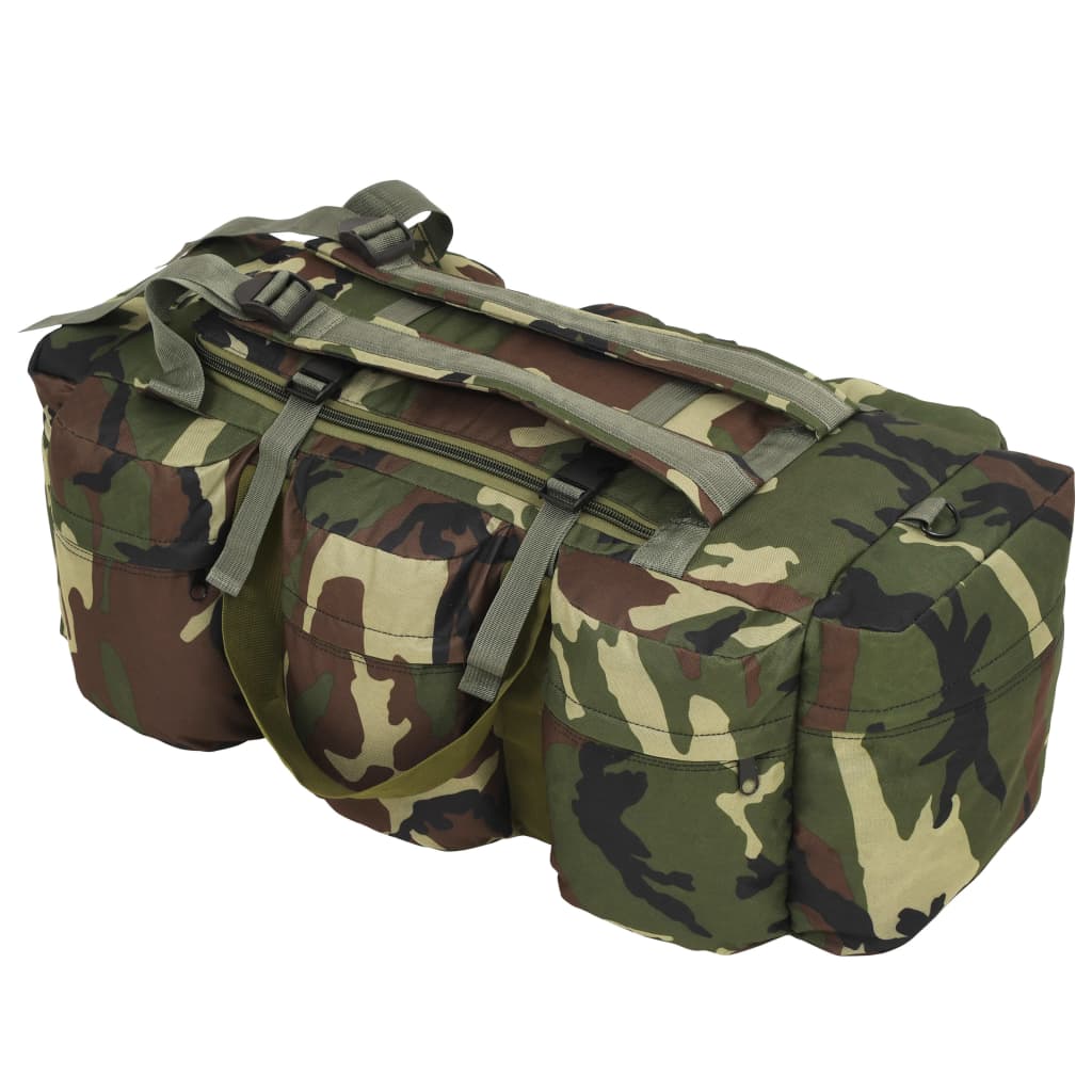 Plunjezak 3-in-1 legerstijl 90 L camouflage Camouflage