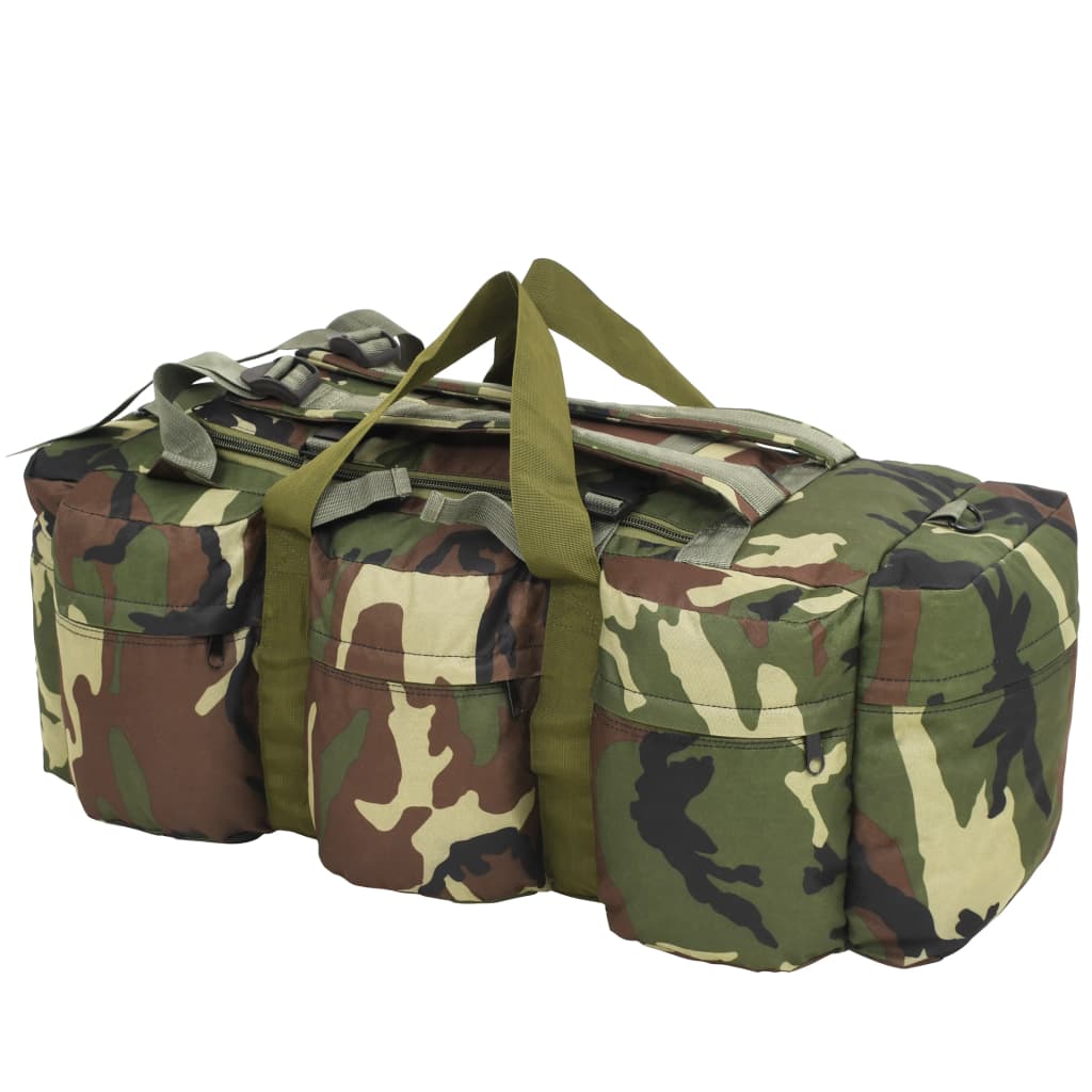 Plunjezak 3-in-1 legerstijl 90 L camouflage Camouflage