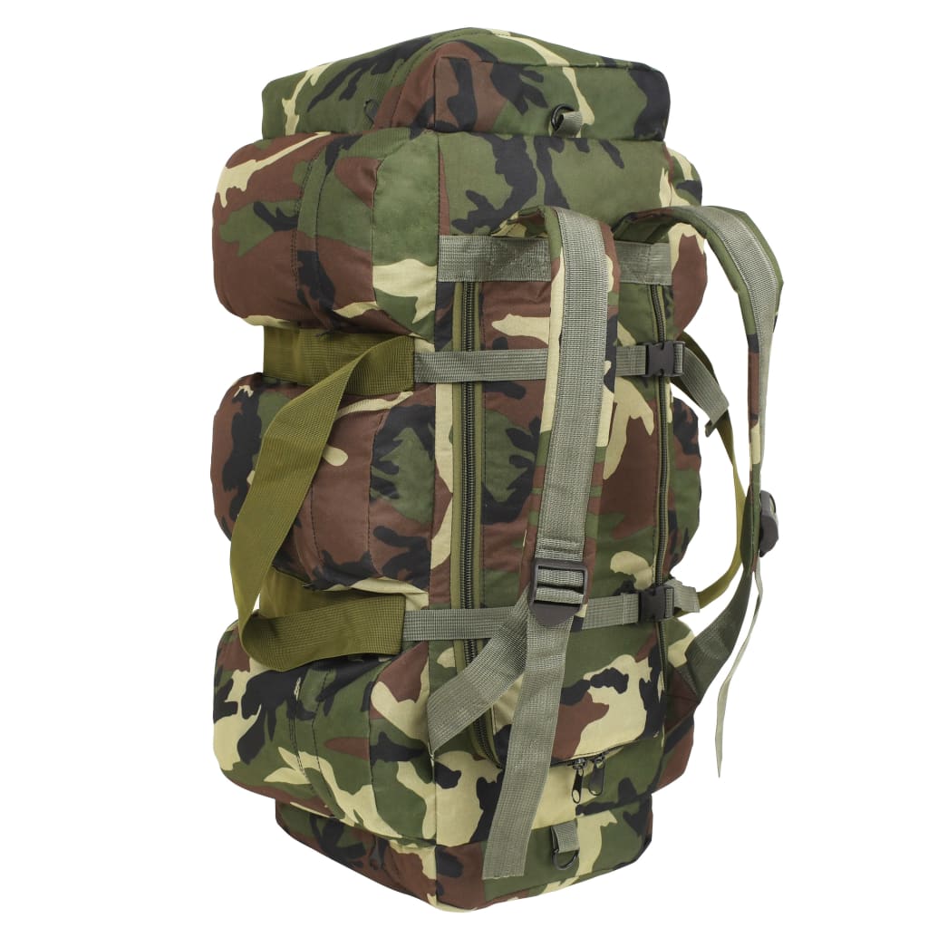 Plunjezak 3-in-1 legerstijl 90 L camouflage Camouflage