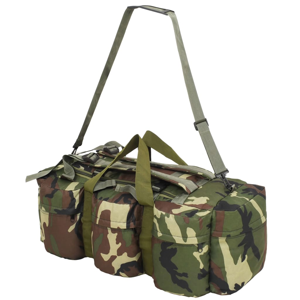 Plunjezak 3-in-1 legerstijl 90 L camouflage Camouflage