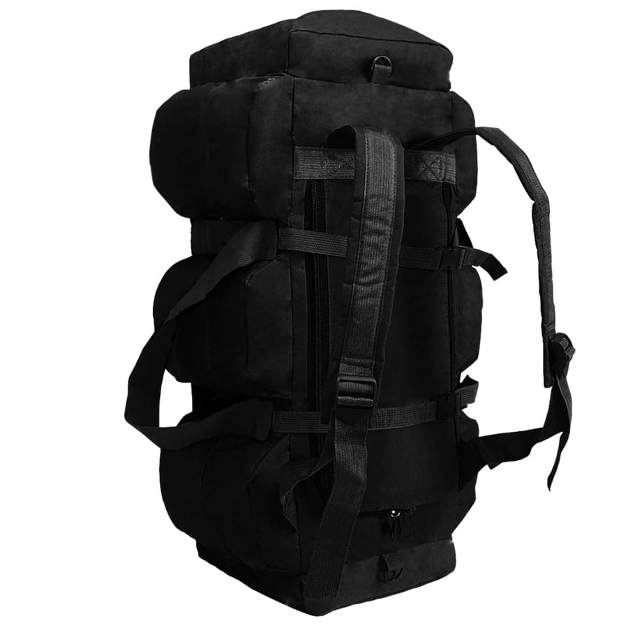 Plunjezak 3-in-1 legerstijl 90 L zwart Zwart