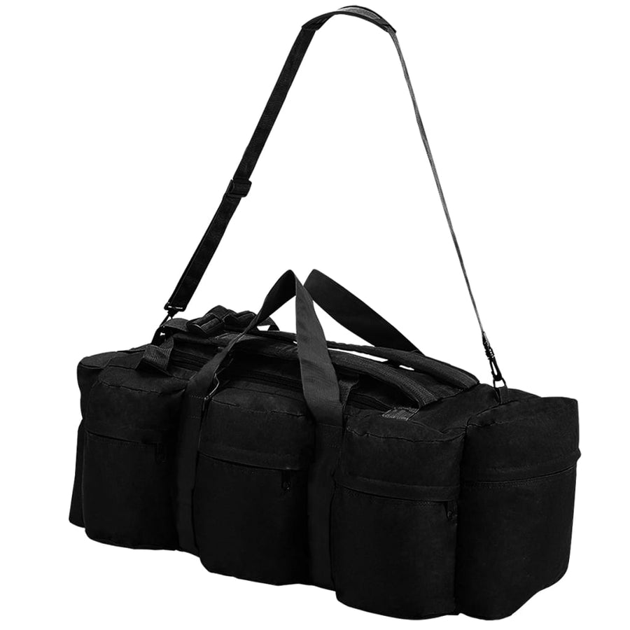 Plunjezak 3-in-1 legerstijl 90 L zwart Zwart